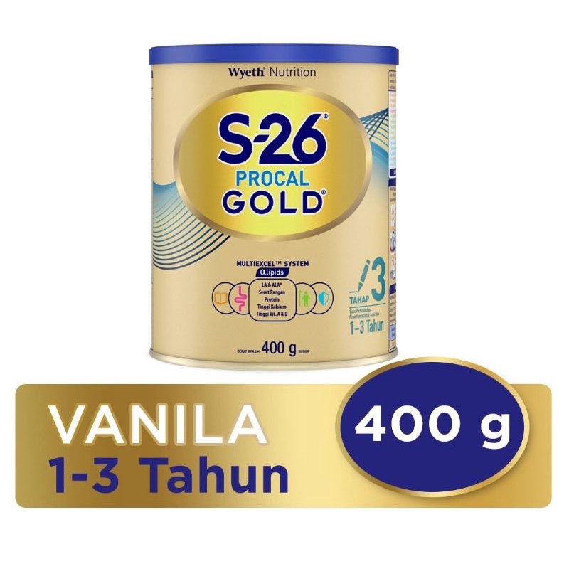 S-26 Procal Gold Tahap 3 Susu Formula Tin - 400gr