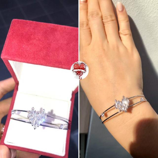 Gelang Heart Facett Zirconia