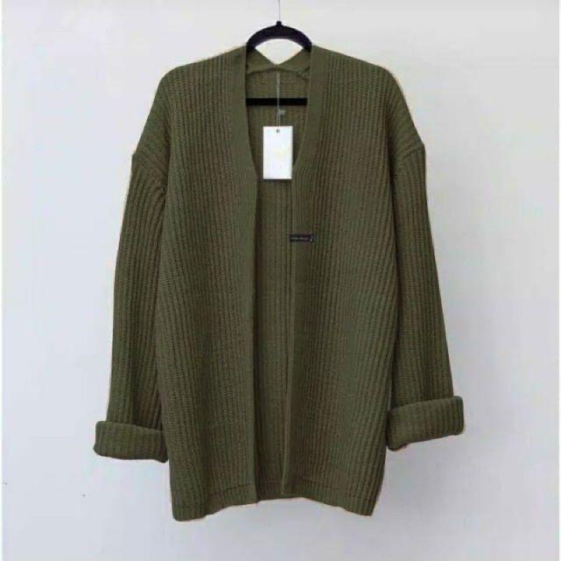 Cardigan Outer Panjang Rajut Wanita