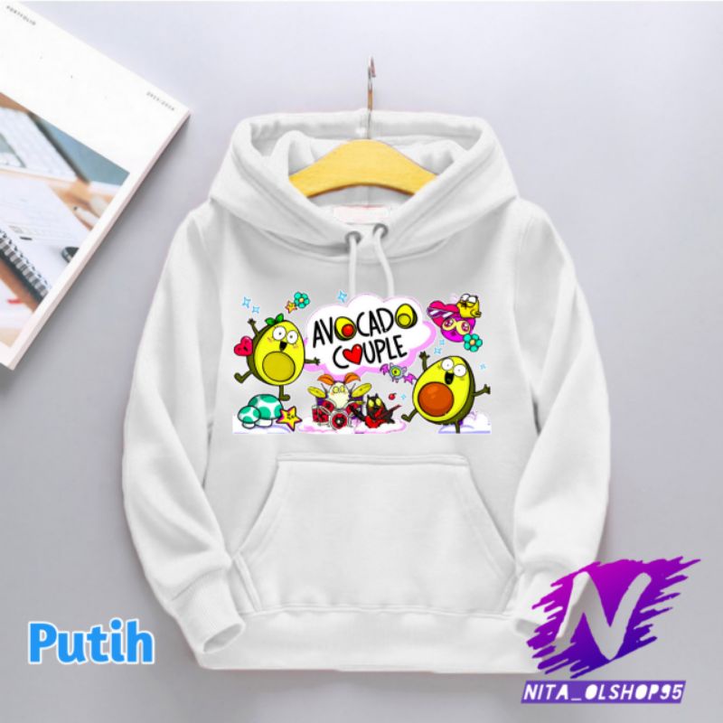 Hoodie anak avocado Hoodie kartun avocado couple