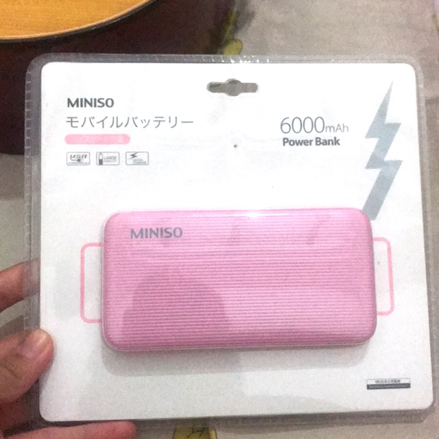 Power bank miniso 6000 mAh