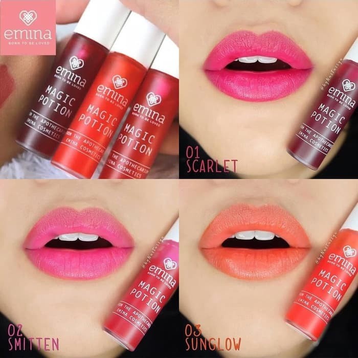 EMINA Magic Potion Lip Tint 5.5 mL no 1-6  liptint emina