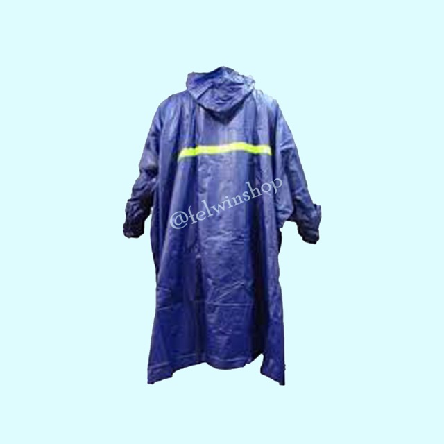 Jas Hujan Ponco Lengan / Poncho Lengan Rossi PVC Karet Elastis