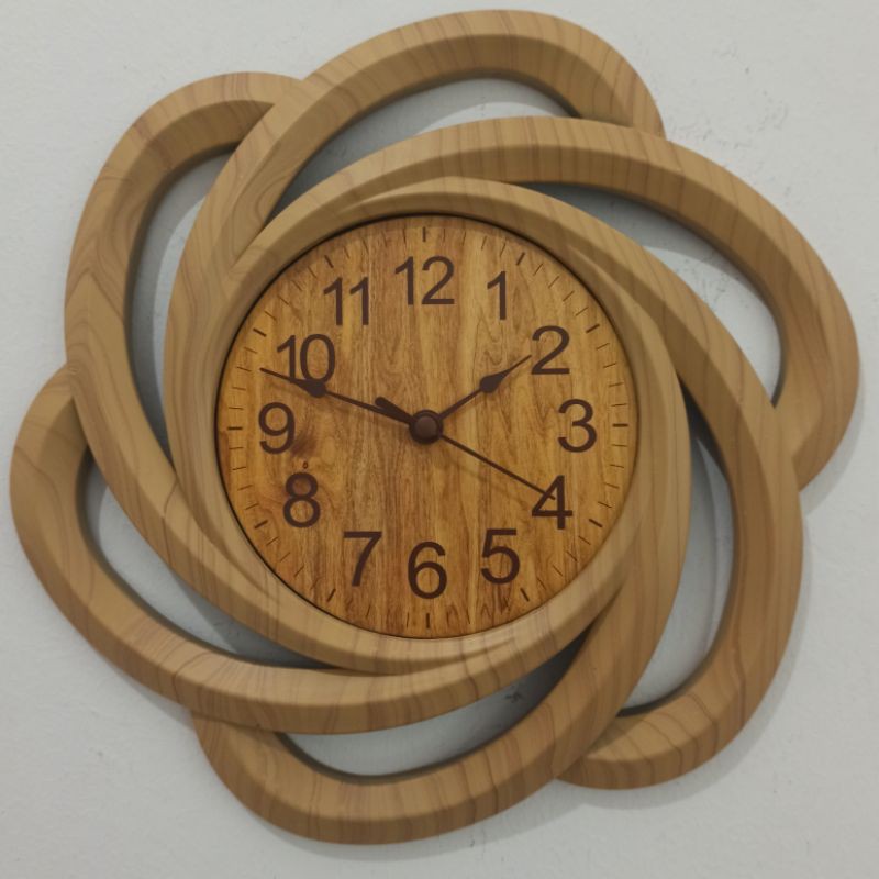 jam dinding unik bermotif kayu-3039 Cm