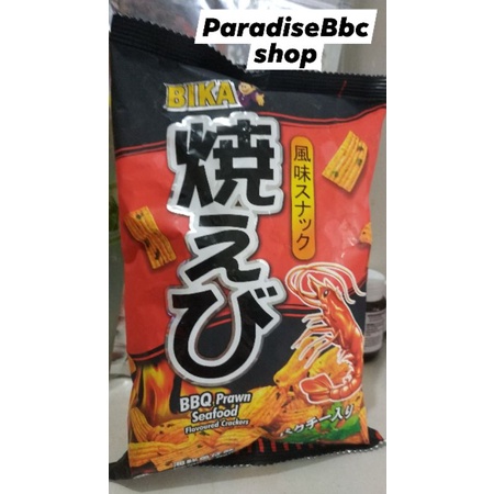 

Snack snek Malaysia bika bbq prawn seafood flavored crackers 70 gr