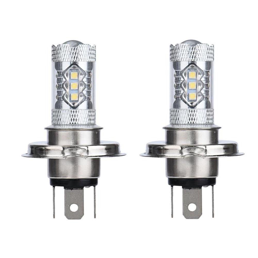 Lanfy Lampu Mobil 2PCS Waterproof 80W 3030 6000K H4 9003 HB2