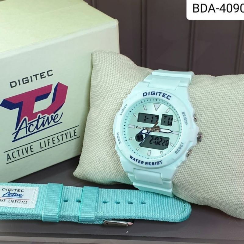 Jam Tangan wanita New DIGITEC TYPE BDA 4090 free strap kanvas original