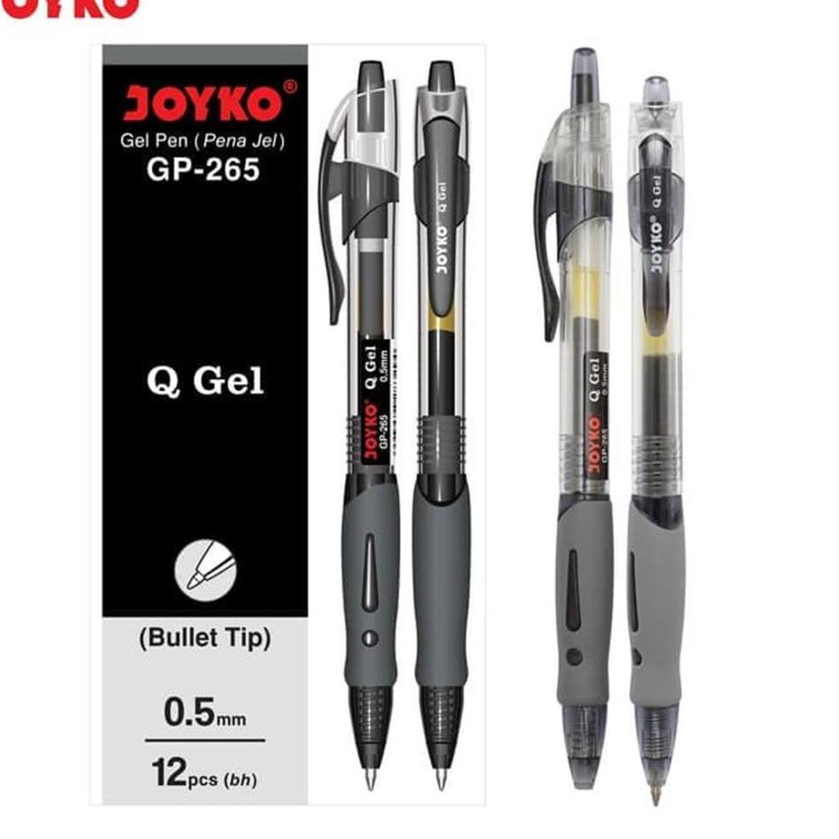 

Importir Resmi [D] Pulpen Joyko Gel Cetek Q Gel G P-265 (1pak -12pcs)