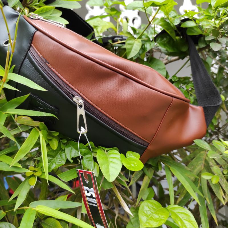 PROMO KONVEKSI Tas Waist Bag Pria Tas Selempang - Tas Pria Original DM Kulit Sintetis Kualitas Impor