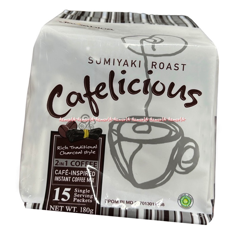 Cafelicious 10pcs Classic Roast Mochaccino Sumiyaki Roast Coffee Rich Traditional Charcoal Style Kopi Biji Panggang Authentic Cafe Au Lait Bitter Chocolate Javabica Cafe Licious