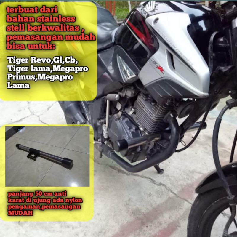 engine guard stenless Tiger Revo Tiger lama Megapro Primus Megapro hiu Honda cb gl stainless ujung n