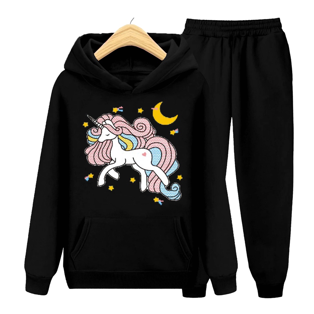 YMF - Setelan Sweater Hoodie Kuda Poni | Anak-Remaja ( SET Hoodie - Kuda Poni )®