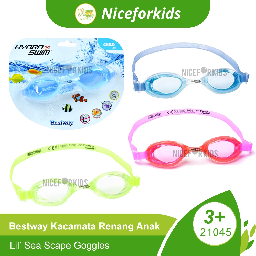 Bestway 21002 / 21045 / 21062 Kacamata Renang Anak Usia 3+