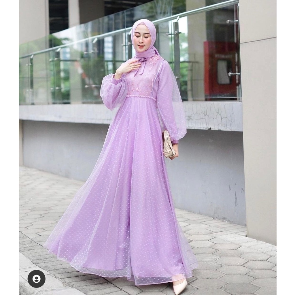 PCS MAXY SHEREN FASHION PAKAIAN MUSLIM WANITA DRESS GAMIS MAXI ED