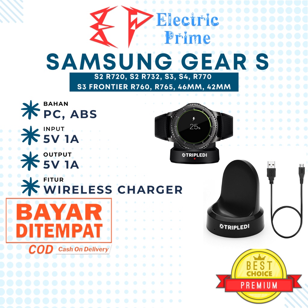 Samsung Gear Charger Wireless S2 S3 S4 Classic Frontier TRIPLEDI  Galaxy Dock Watch 46mm 42mm