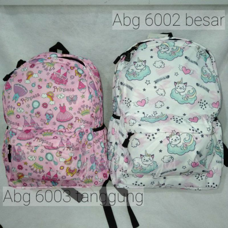 Ransel Wanita Import Ringan Colourfull Tas Sekolah Anak Remaja Perempuan Uk Tanggung 6003