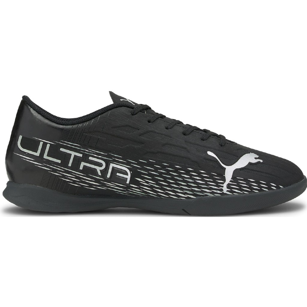 Sepatu Futsal Puma Ultra 4.3 IT - Black Silver Asphalt 106537-02 Original