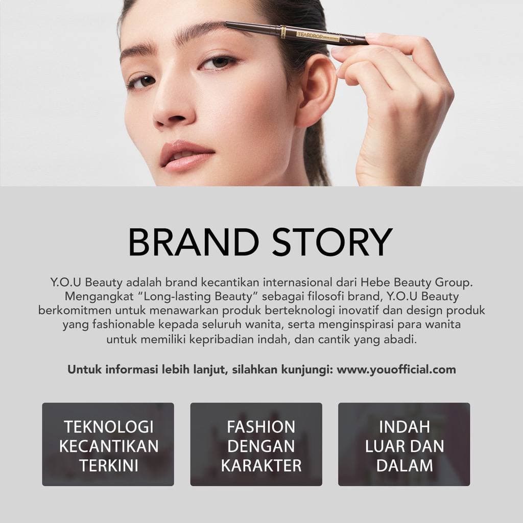 YOU TEARDROP BROW DEFINER (PENSIL ALIS) BY YOU MAKE UP