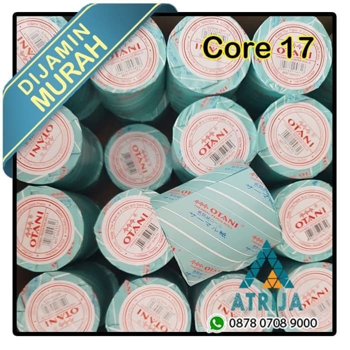 

Thermal Roll 80x80 Core 17. 1 Box (50 Roll). Kertas Struk Kasir