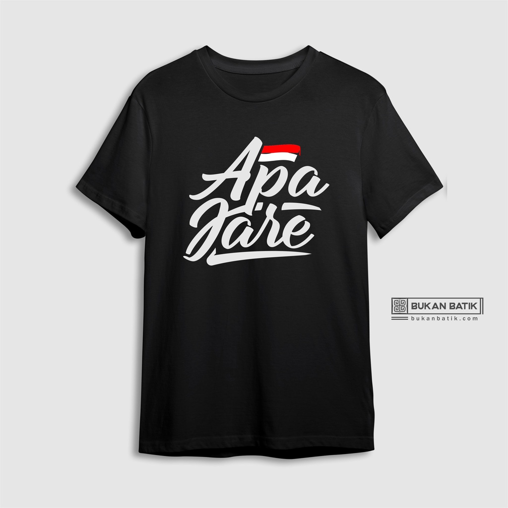 Kaos Cirebon Kota Udang Sunan Gunung Jati Cirebon Jeh Original, APA JARE - HITAM