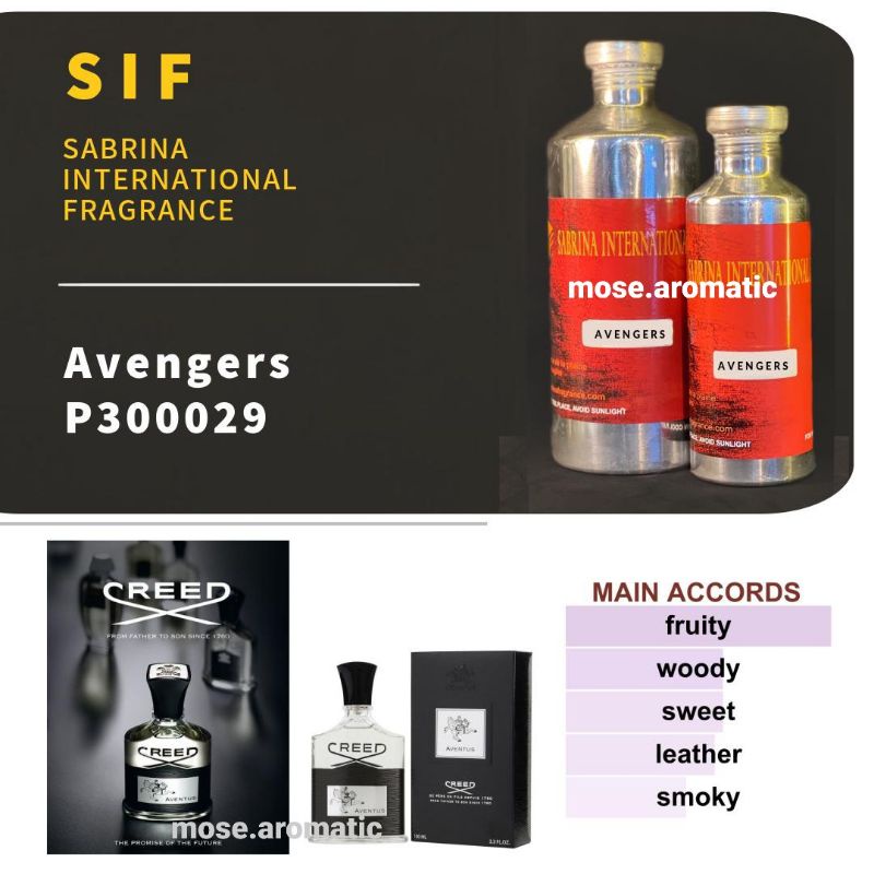 Jual Bibit Parfum Creed Aventus By Sif Sabrina International Fragrances 250500 Grm Segel 2598