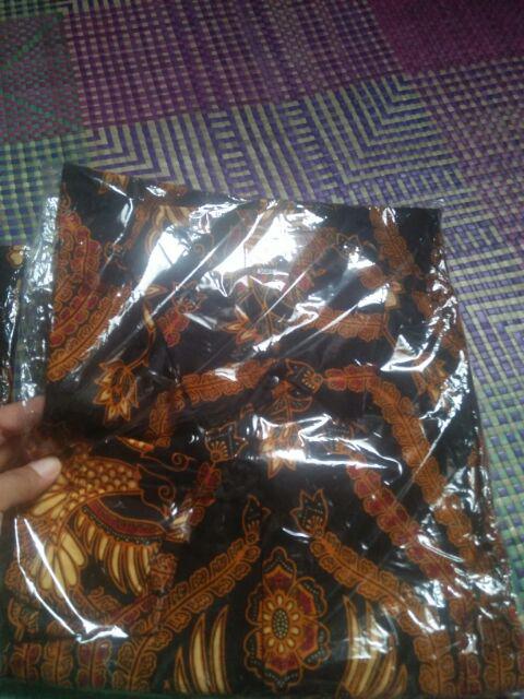 Asifa Batik Hrb026 Kenongo Kemeja Tosca Pendek Pekalongan Padi M L Xl Sogan Tulis Halus Kemeja Batik