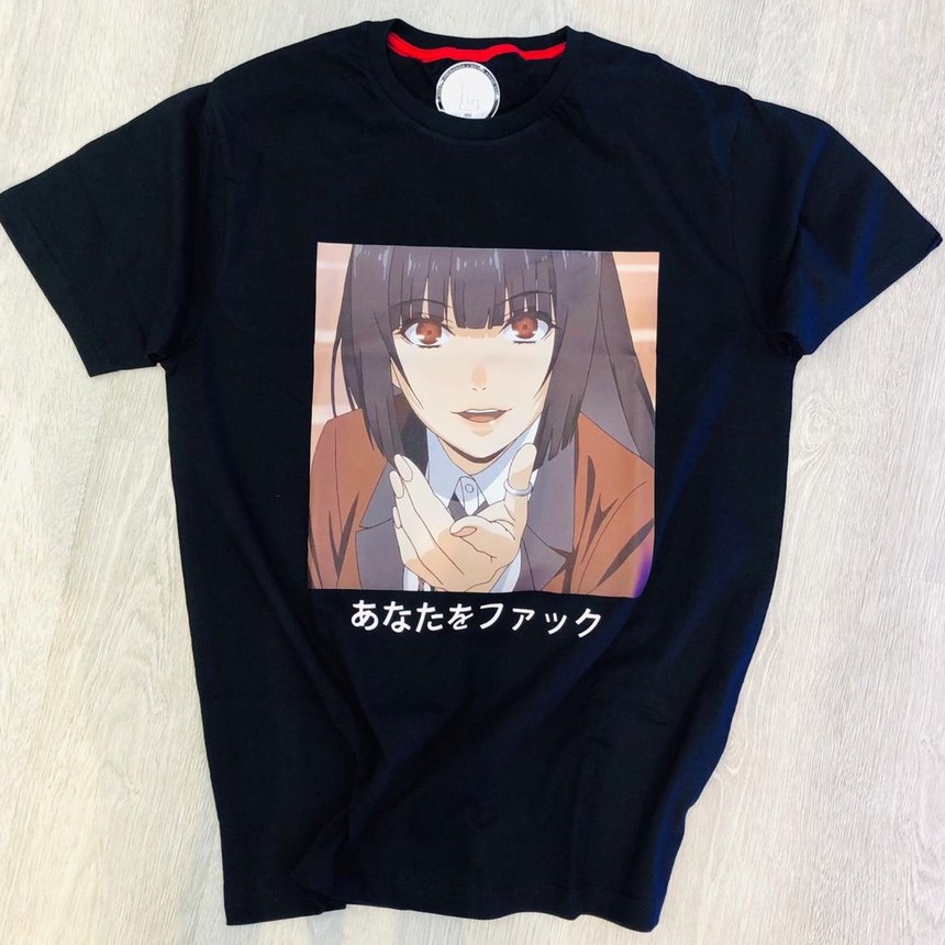 Tshirt Yumeko Black Jabami Kakegurui Anime Manga Kaos Psycho Girl Wibu Otaku Japanese Series