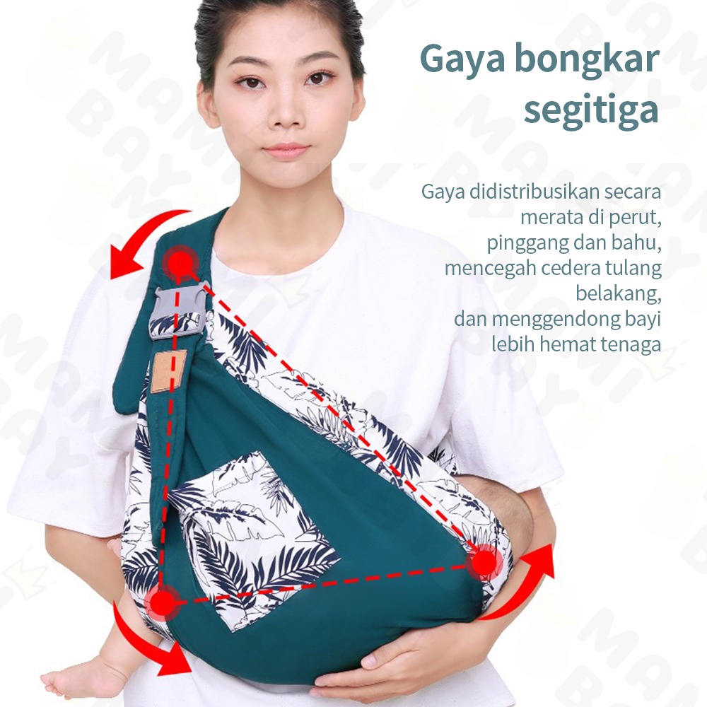 Mamibayi Kain gendongan bayi ukuran kecil geos baby carrier untuk memudahkan bayi tidur