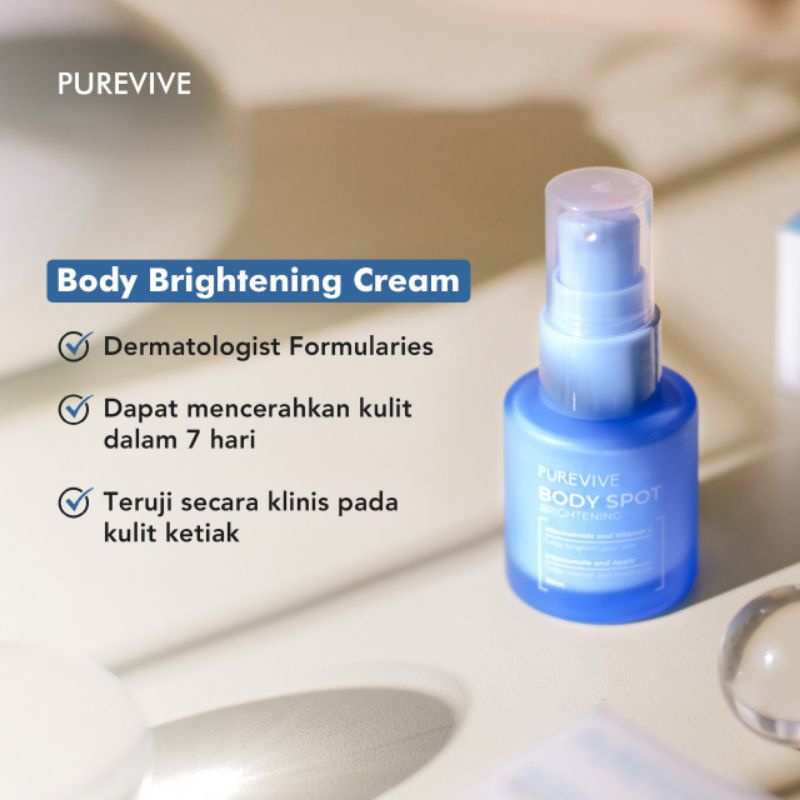 PUREVIVE BODY SPOT BRIGHTENING - PENCERAH SELANGKANGAN BPOM