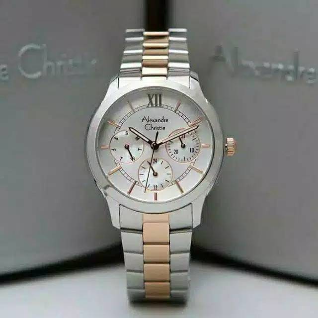 ALEXANDRE CHRISTIE AC 2815 WANITA SILVER COMBI GOLD ORIGINAL