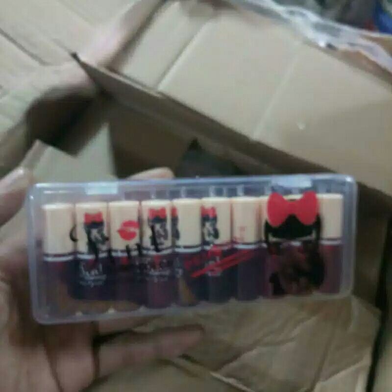 Lip tint peinfen kemasan mika 10pcs