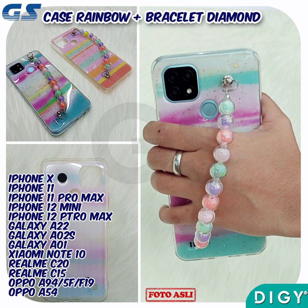 Case XIAOMI REDMI  NOTE 10  Rainbow Pearl Bracelet Softcase