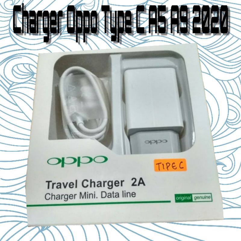 Charger Oppo Type C Original A5 A9 2020 Tipe C 2A AK933GB