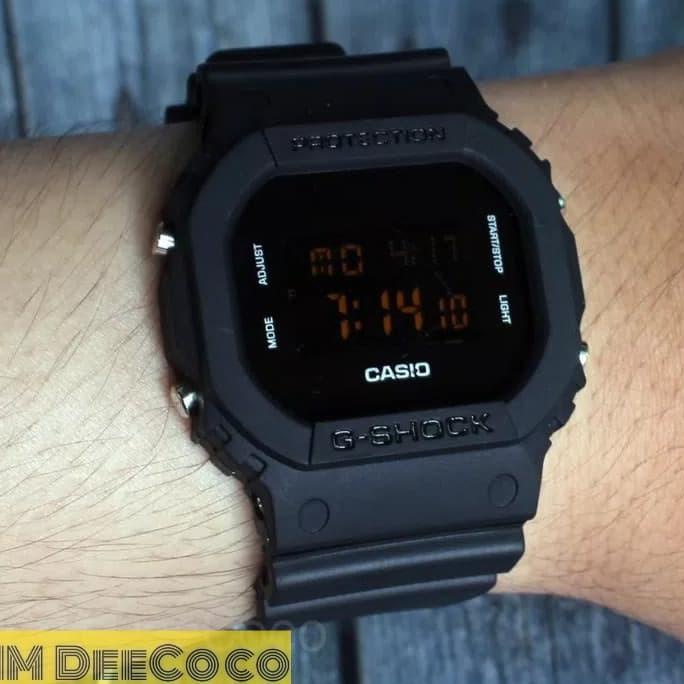 RECOMENDED JAM TANGAN PRIA CASIO G-SHOCK FULL BLACK JAM TANGAN COWOK HITAM KEREN