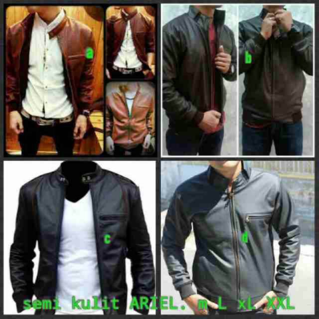 Jaket Semi Kulit Ariel / Jaket Ariel