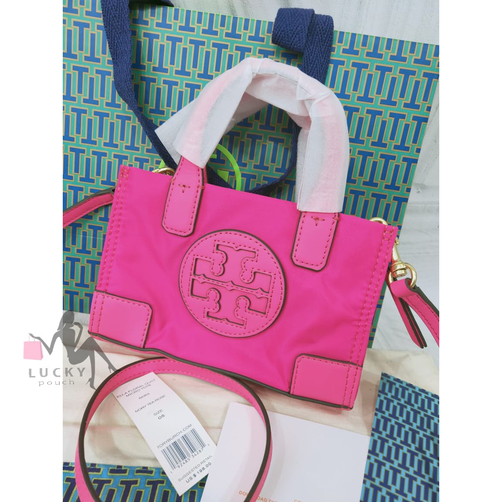 Tory Burch Ella Micro Tote Pink