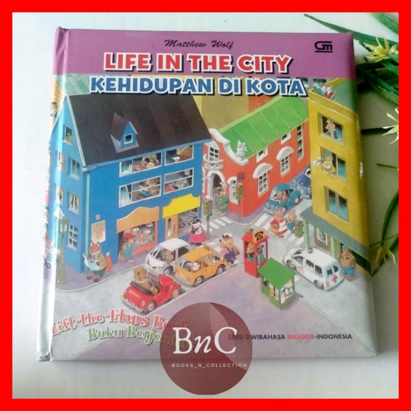 Buku liftflap matthew wolf Life In The City Kehidupan di kota Prelove