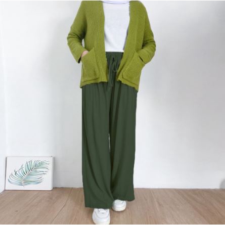 Celana Kulot Jersey Uniqlo Bahan Jersey Ori Premium Import ( Ready Jumbo ) Bisa Buat Ibu Hamil Celan
