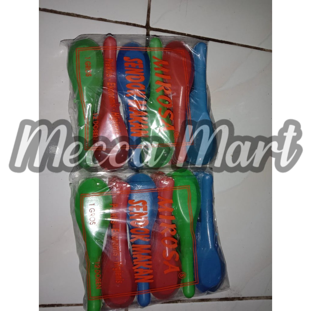 HARGA DISKON Sendok plastik Bebek MIROSA/Sendok Plastik/Sendok Bebek Plastik