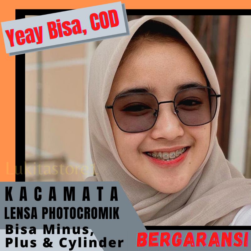 KACAMATA FREE PHOTOCROMIC / BLUERAY 1318