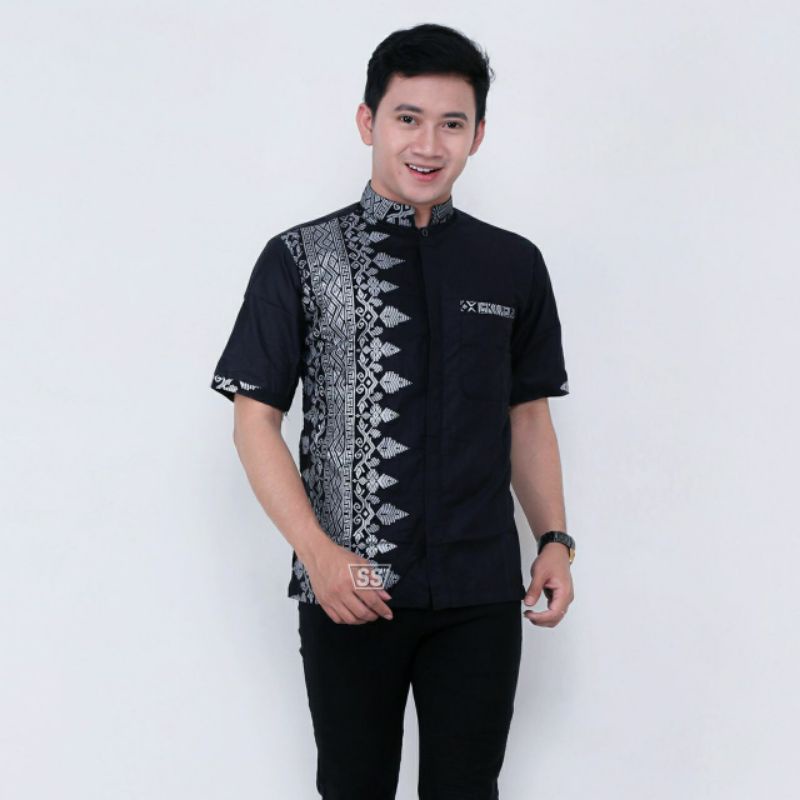 Baju Koko Kombinasi Batik Size M, L, XL ( ORIGINAL )