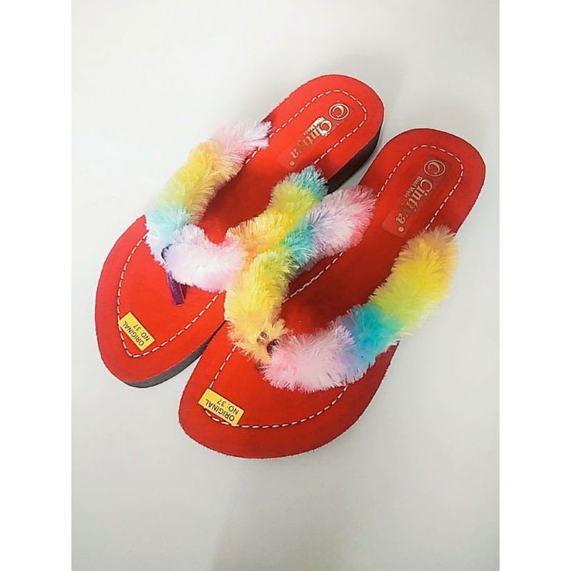 sandal japit murah wanita wedges terbaru