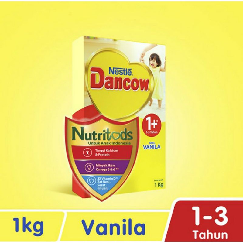 Dancow Advanced Excelnutri Vanilla 1+ 1000gr - Dancow Susu Bayi Umur 1-3th