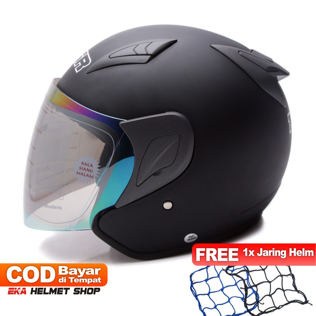 [Helm Dewasa] MSR Helmet Javelin - Hitam Doff + Promo Gratis Jaring Helm