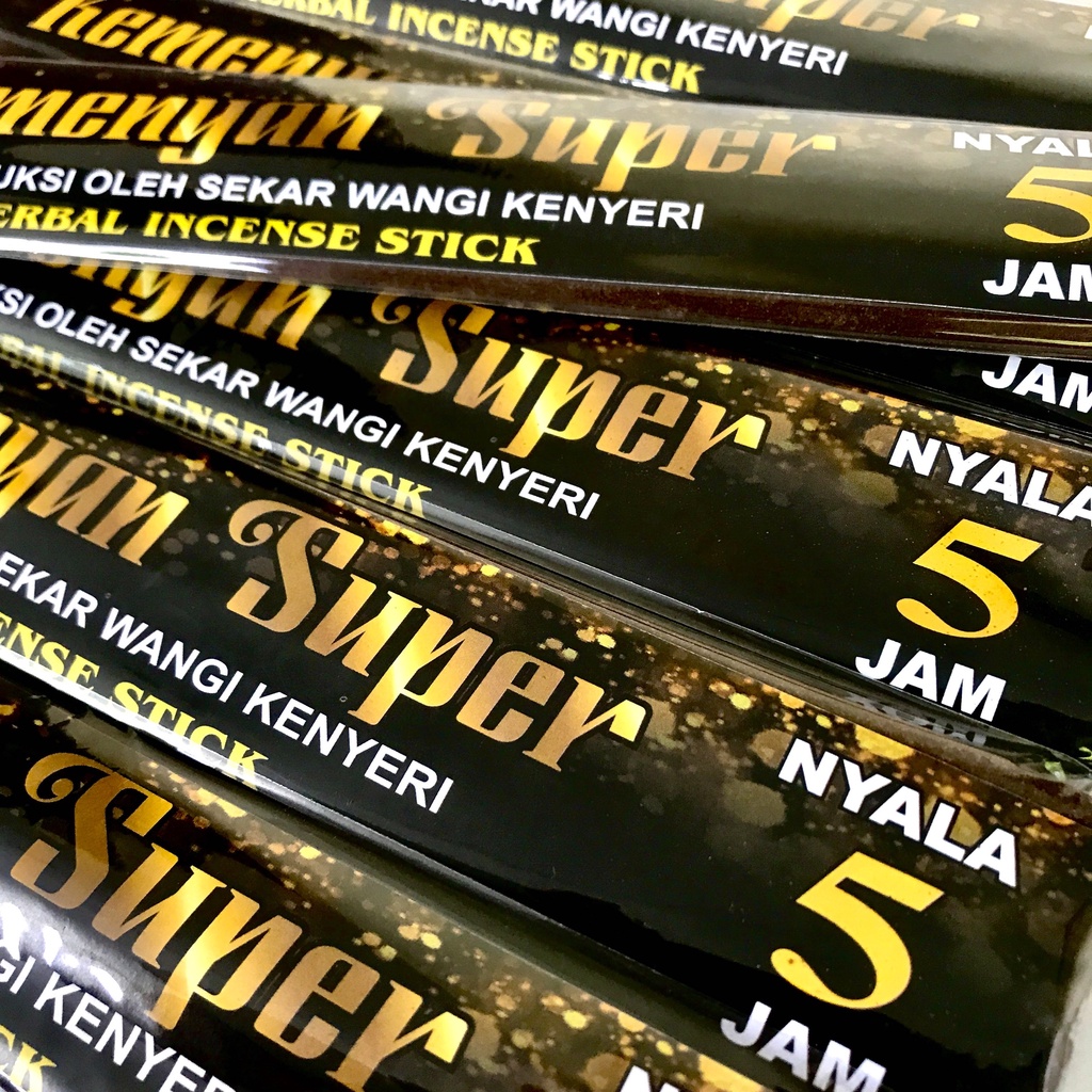 Dupa Hio Jumbo 5 jam Kemenyan Super Herbal Panjang 40 cm Abu Dingin isi 5 Stick Produksi Sekar Wangi