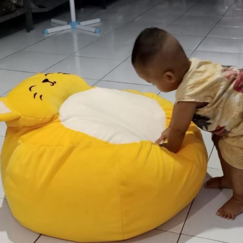 Bantal Duduk, Bantal Lantai, Sandaran duduk, Bantal Anak, Bean Bag karakter kucing