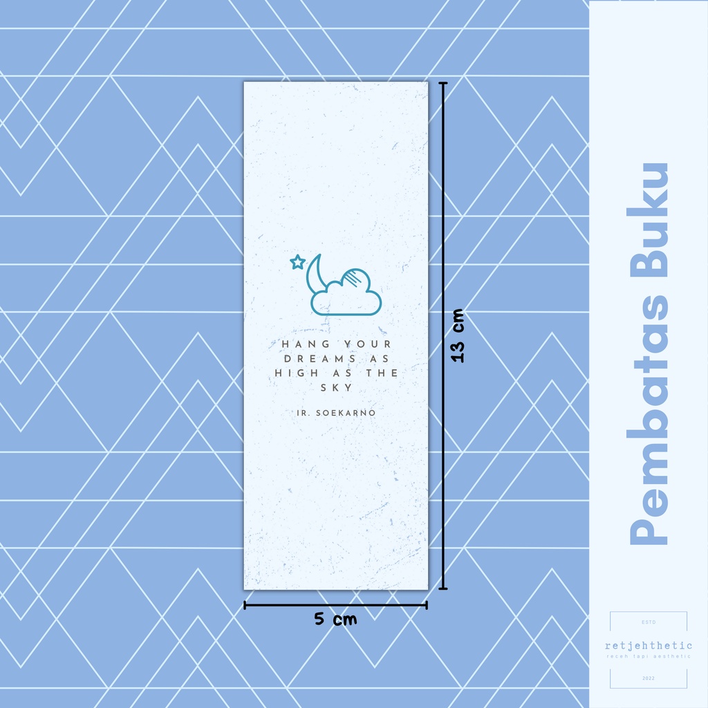 

Bookmark: Minimalist Quote | Pembatas Buku Premium Waterproof Aesthetic