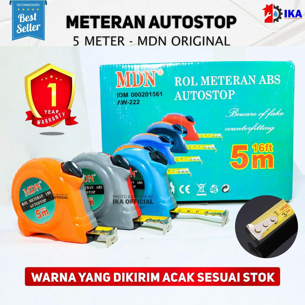 METERAN 5 METER AUTO SELF LOCK / TARIK KEKUNCI OTOMATIS TANPA DITAHAN / UKUR ALAT TUKANG INDUSTRI