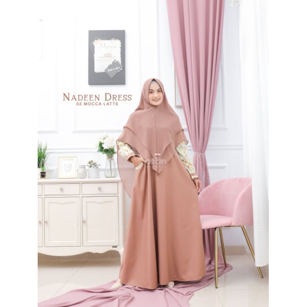 Ready Stock Nadeen Dress by Attin Hijab (Dress Gamis Muslim)