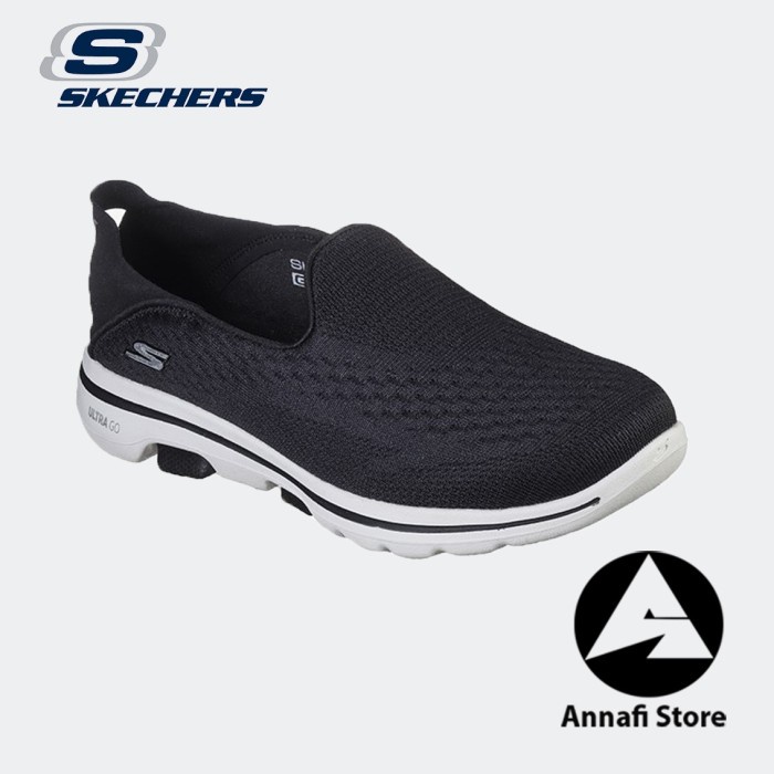 JUAL SEPATU SNEAKERS WANITA SKECHERS GO WALK 5 OUTCLASS 15927-BKW - BLACK